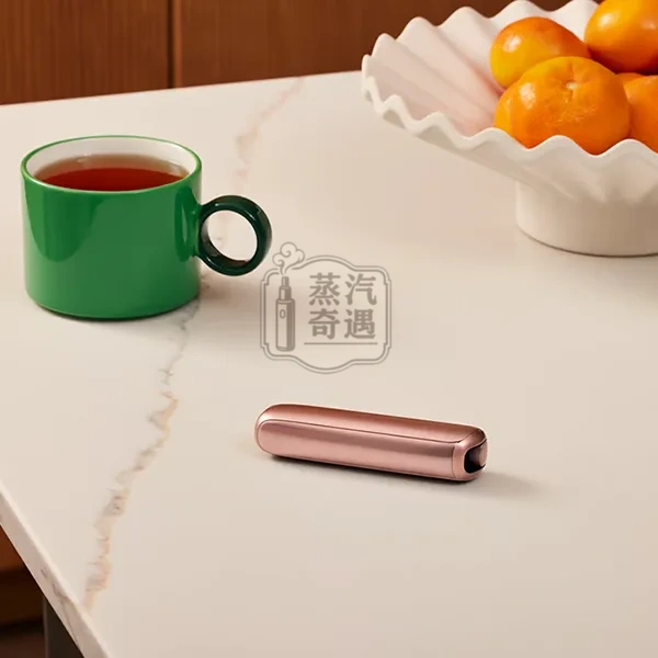 Ploom AURA 玫瑰金加熱煙主機特寫